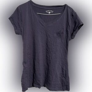 Beverly Hills Navy Blue Polo Club Tees (Sz L)